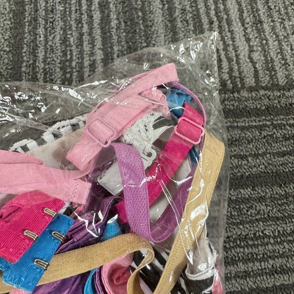 VKVK Lace Trim Push-Up Bra Set – Size 36C, Multi-Color 6-Pack - Picture 7 of 7